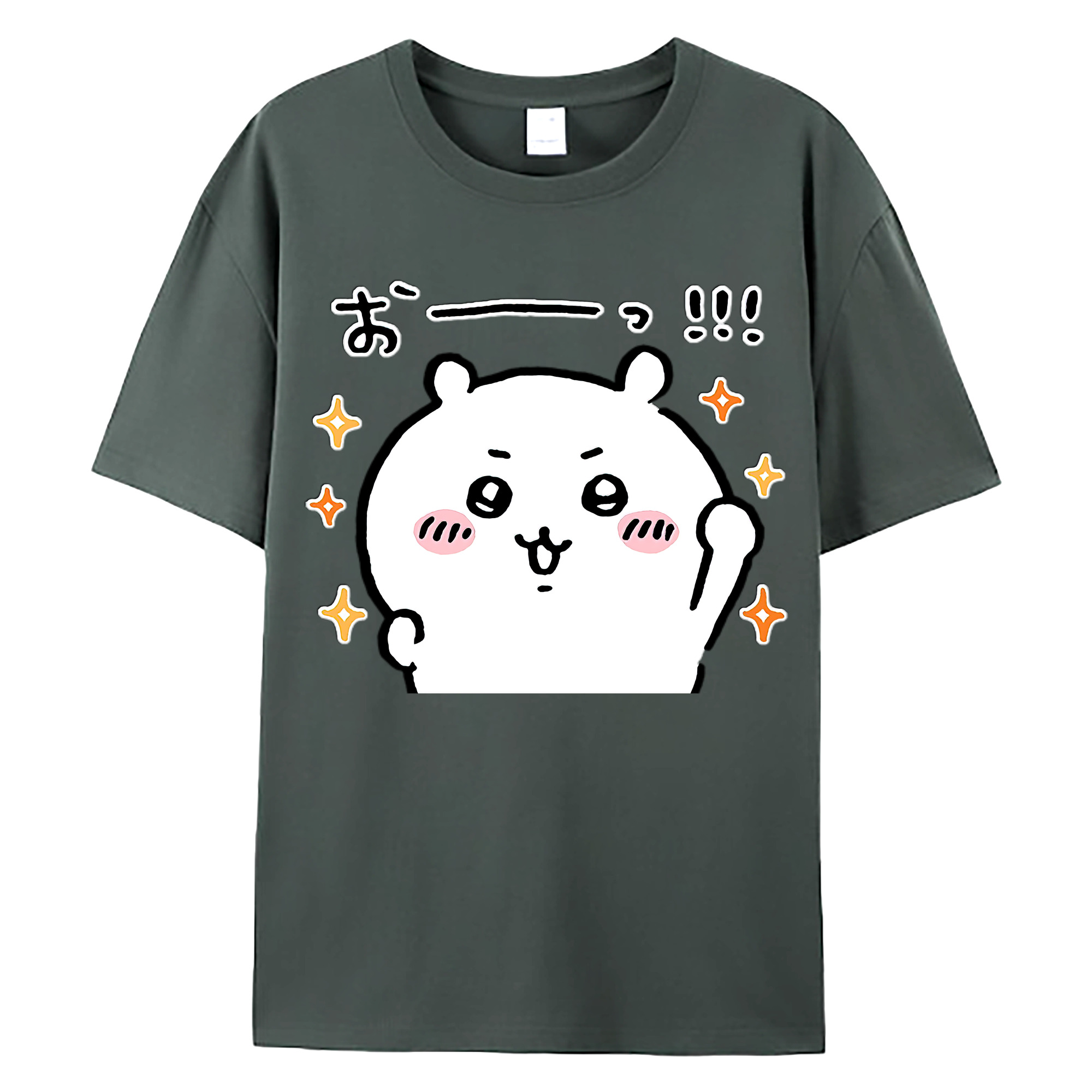 （画像用） ちいかわ ちいかわ Chii-kawa chiikawa 綿100％ メンズ半袖Tシャツ｜肌触りやわらか＆通気性